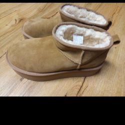 UGG CLASSIC MINI BROWN BOOTS BRAND NEW