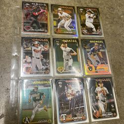 2024 Baseball Rookie Card Lot: Skenes, Holiday, Cowser