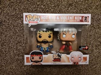 Hot Ryu & Violent Ken Funko Pop 2 Pack GameStop Exclusive