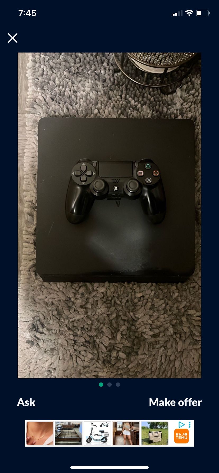 ps4 90 right now ( with cords ) 