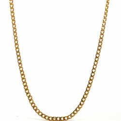 Men’s or Women’s 18k Yellow Gold 24” Inch 3mm Cuban Link Chain Necklace GP3127817