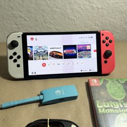 Nintendo Switch oled games included and memory card 64GB extra $220 Firm