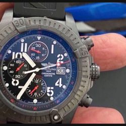 Breitling limited edition super avenger black steel