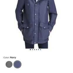 Mens Levis Rain Coat Jacket 