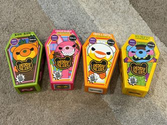Deddy Bears Easter Edition 5in Coffin Plush Set Of 4 - NEW