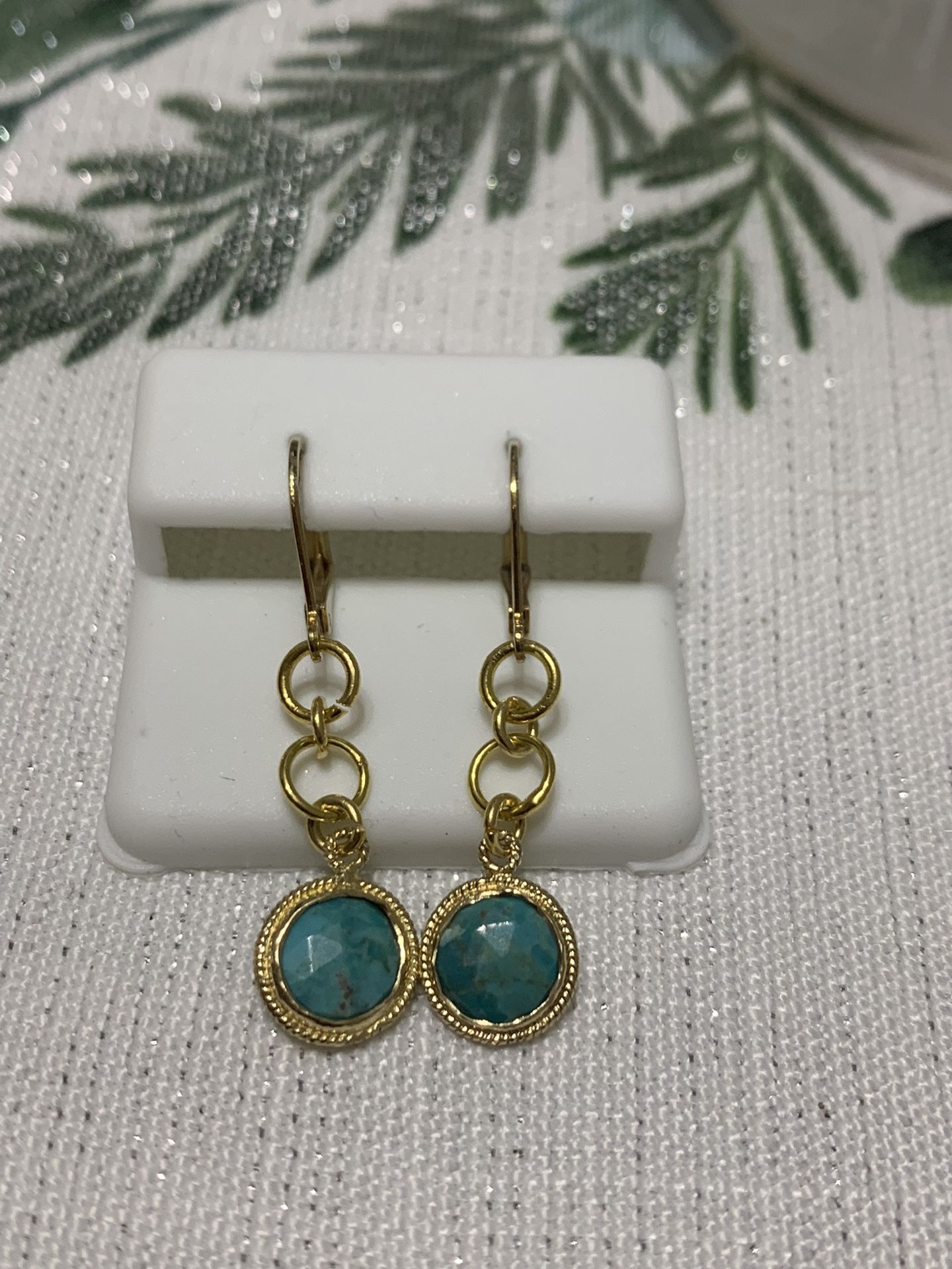 Turquoise Goldplated Earrings