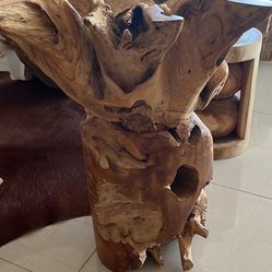 Teakwood Base For Dining/breakfast Table 28”