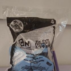 Cartoon Network My Gym Partner's A Monkey Bull Pencil Chomper Sealed Mcdonalds Toy