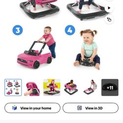 Mustang Pink Walker Baby Girl 