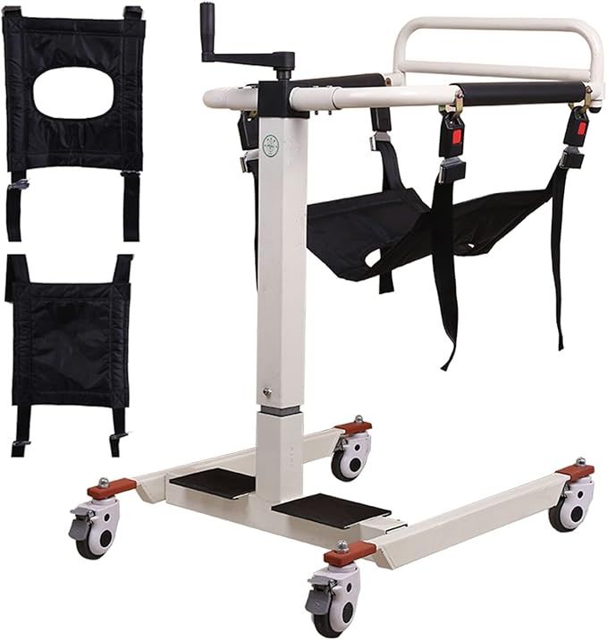 Patient Lift Transfer Chair, Bedside Commode Transport Chair