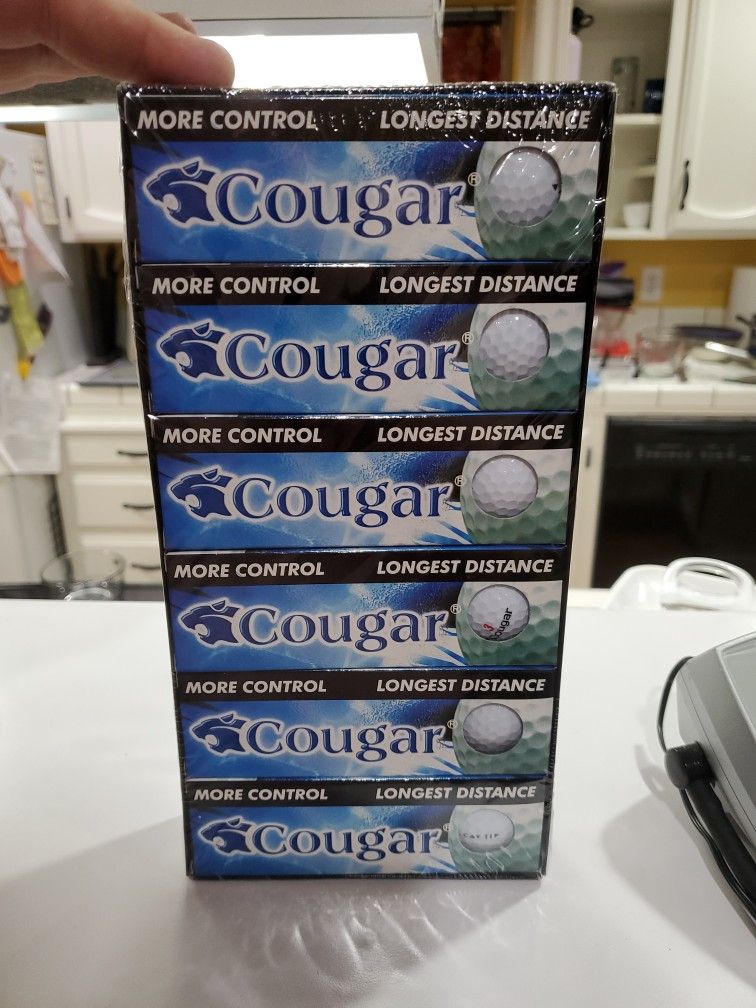 18 New Sealed Cougar X Cat TI Titanium Golf Balls