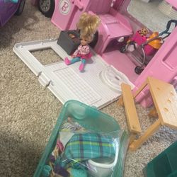 Barbie Dream camper PLUS jeep & Barbie Clothes & Accessories!  