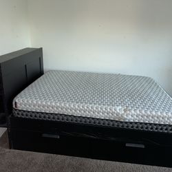Bed w/mattress, 2 Tables, Recliner Couch