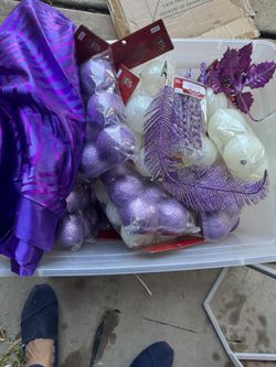 Purple/lavender Christmas Ornaments