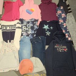 Girls Clothes Size 10-12 Sweaters Jeans Tops