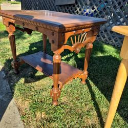 Spanish Style Mahogany Side Table
