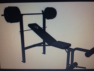 CAP 100lb Weight Set with Bench