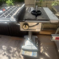 Craftsman Table Saw – Cast Iron Top – Stand Included (Fair Condition)