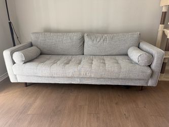 Mid Century Modern Sofa + Ottoman for Sale