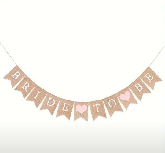 Bride To Be Burlap Banner - Bridal Shower Decorations, Bride To Be Decorations Bridal Shower