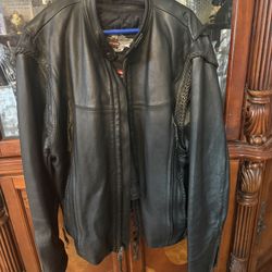 Vintage Willy G line Harley Leather Jacket XXL