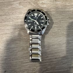 Citizen eco drive/solar powered silver watch