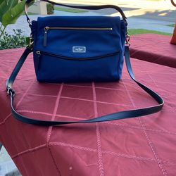 Kate Spade Nylon and Leather Navy Blue Crossover, Paid $350, NWT $99