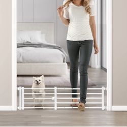 Malier Indoor Dog Gate with Door, 10” x 26-41" For Sale $19.00 50%+ OFF Retail $39.99 NEW IN BOX