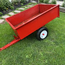 Lawn Dump Cart 10 cu.ft. Heavier Steel Than The  New Ones. Good Tires. Must Pickup