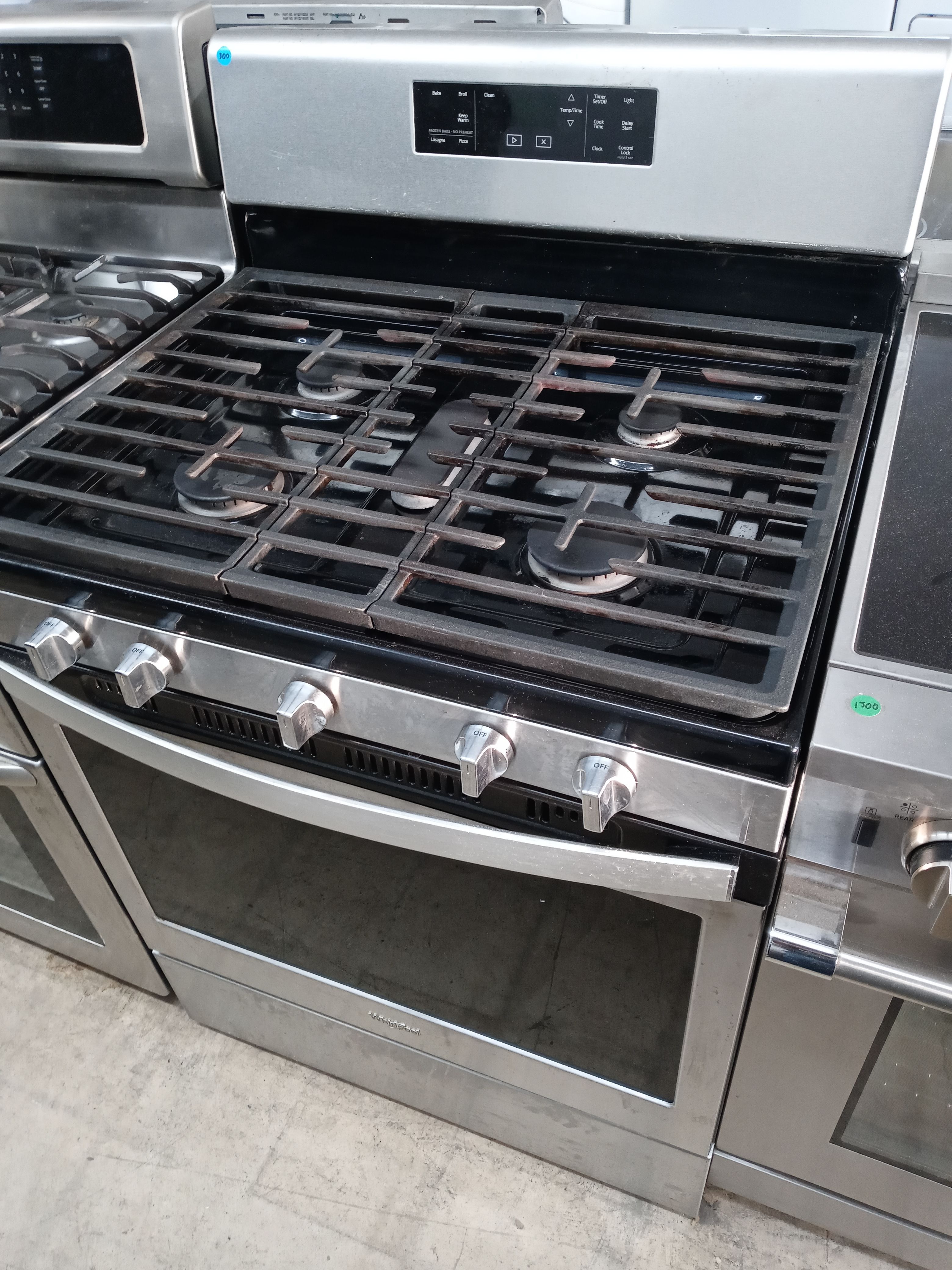 Whirlpool stainless steel 5-burner gas stove - Free delivery
