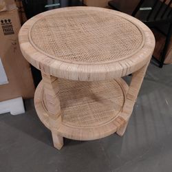 Rattan Side Table 