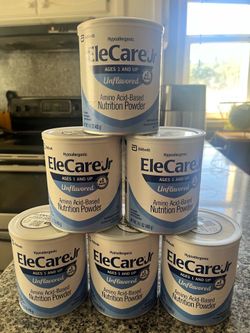 18 Unopened Cans EleCare Jr Unflavored Formula (Expires 10/2026)