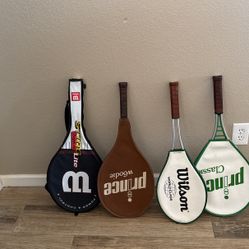 4 Tennis Racquets