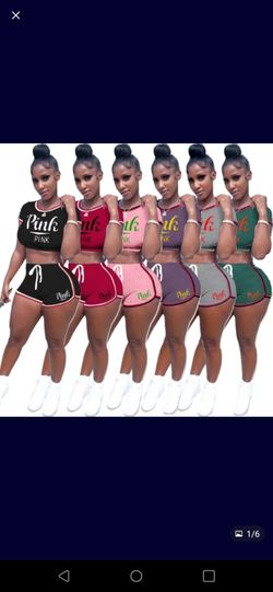 Ladies Pink Shortsets