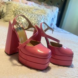 Pink Platform Shoes New 