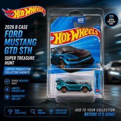 🔥 Hot Wheels 2026 B Case Ford Mustang GTD Super Treasure Hunt (STH) – Factory Fresh 43/250