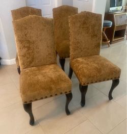 Upholstered Dining Side Chairs (4)