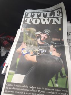 🔥🔥Los Angeles Times Dodgers World Series Paper🔥🔥