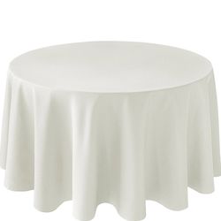 White Round Tablecloths for 60” Round Table - $11 each or 9 for $90