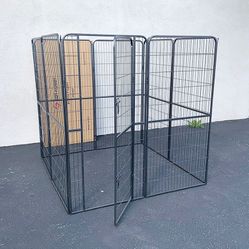 Brand New $180 Dog 8-Panel Playpen, Each Panel 64” Tall X 32” Wide Heavy Duty Pet Exercise Fence Crate Kennel Gate