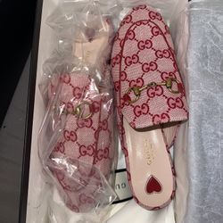 Gucci Canvas mules