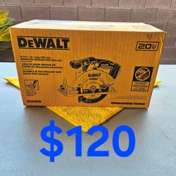 $120 New Dewalt 6-1/2" Circular Saw (Tool-Only) 20-Volt