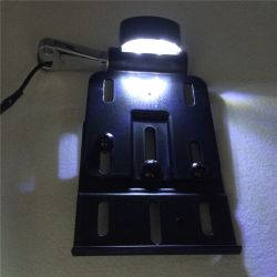 Folding LED Light Side Mount License Plate For Harley Sportster XL Dyna 04-UP PN:MT412-BK
