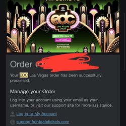 Two EDC Las Vegas GA Wristband 