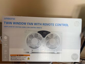 Window fan with remote