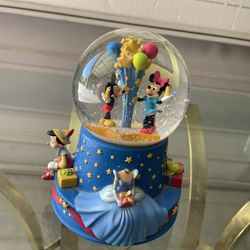 Disney Walts 100th Musical Snow Globe - Mickey, Minnie