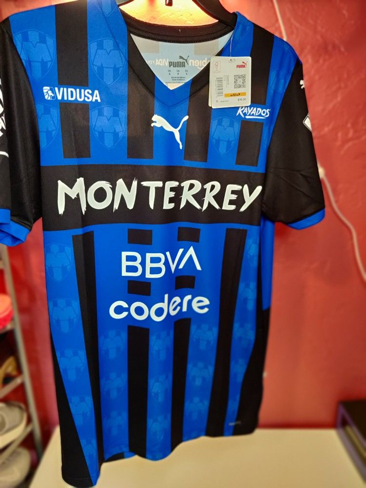 PUMA Monterrey 2022 Alternative Jersey Los Rayados Blue 763254-01 Men’s Small