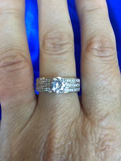 Sterling silver plated and Italian CZ. NEW!