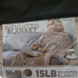 Weighted Blanket 15 lbs Queen Size, Flannel Shaggy, Comfortable Weighted Blankets, Bed Sofa Heavy Blankets,