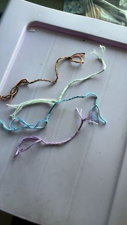 The bracelets that I make and some of my materials!